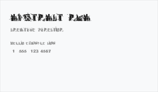 Abstract Rua Business Card