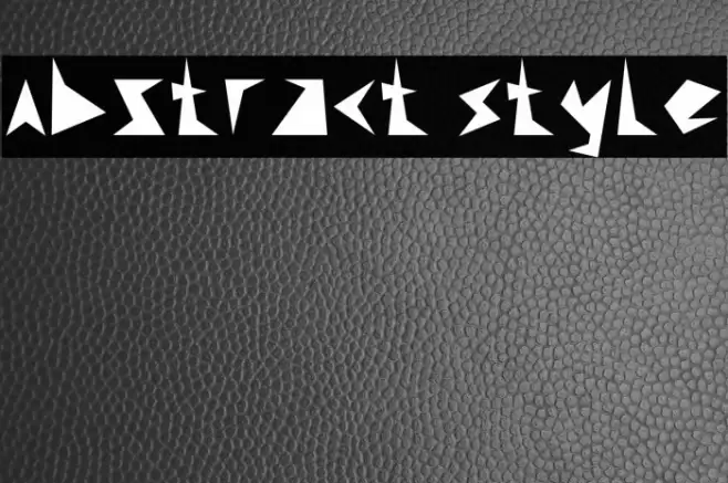 Abstract Style Font examples