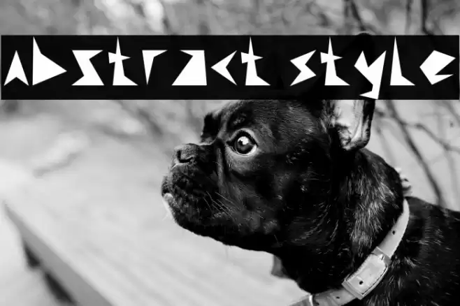 Abstract Style Font examples