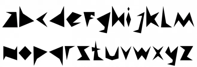 Abstract Style خط أحرف صغيرة