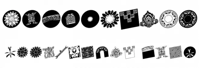 AbstractBats Font OTHER CHARS