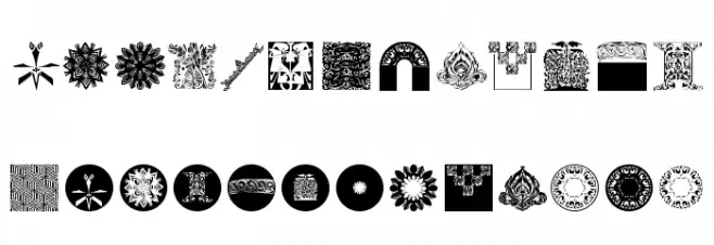 AbstractBats Schriftart Groß