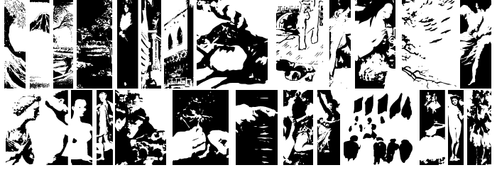 AbstractClassicCuts Font LOWERCASE