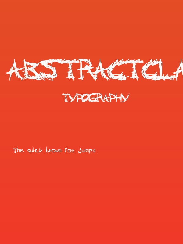 AbstractClassicFont Poster