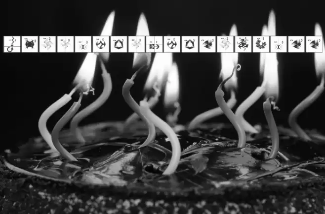 AbstractFacesThree Font examples
