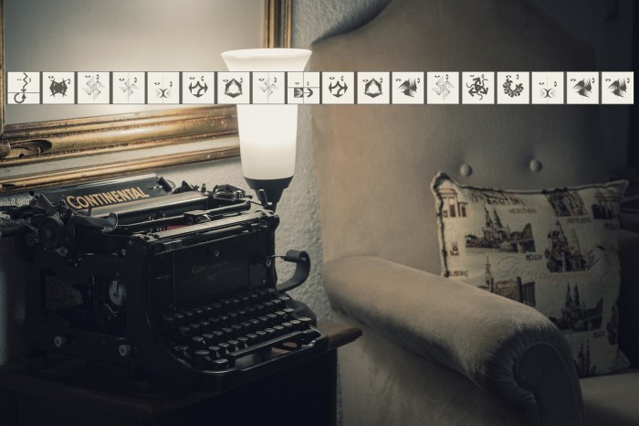 AbstractFacesThree Font examples