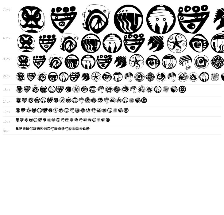 AbstractFaces Waterfall