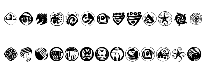 AbstractFaces Schriftart Kleinbuchstaben