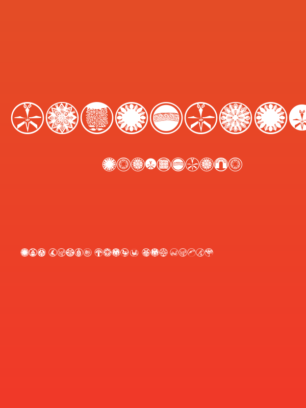 AbstractOrnamentBatsTwo Poster