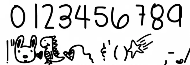 AbstractThing Font OTHER CHARS