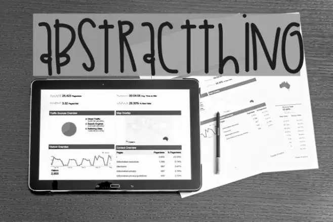 AbstractThing Font examples