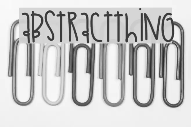 AbstractThing Font examples