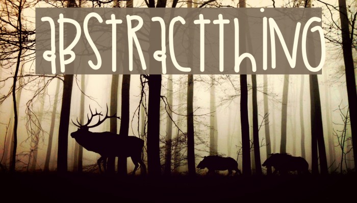 AbstractThing Font examples