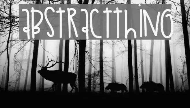 AbstractThing Font examples