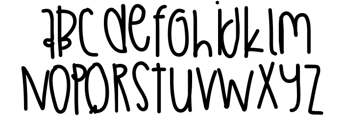AbstractThing Font LOWERCASE
