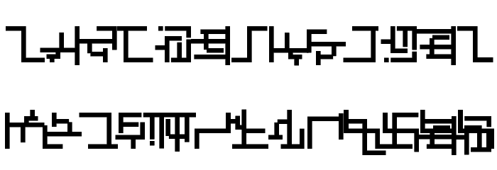 Abstracta-Bold Font LOWERCASE