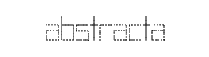 Abstract Font LOWERCASE