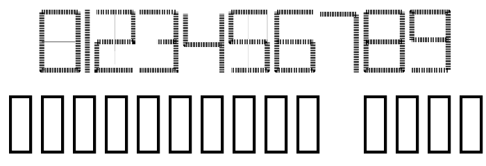 Abstracta Font OTHER CHARS