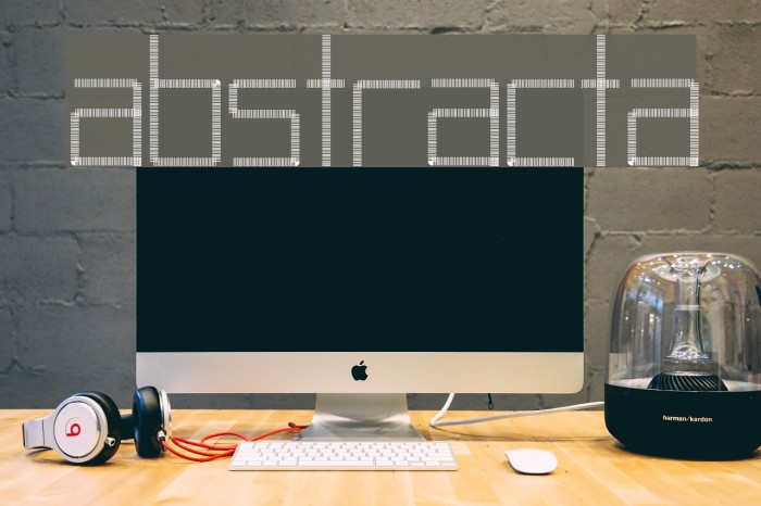 Abstracta Font examples