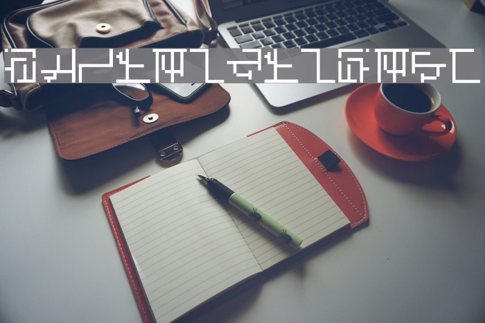 AbstractaGrid Font examples