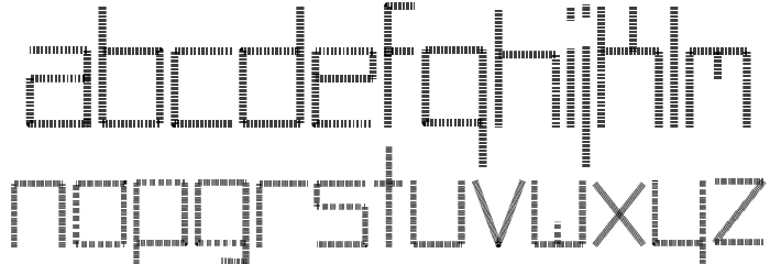 Abstracta Font LOWERCASE