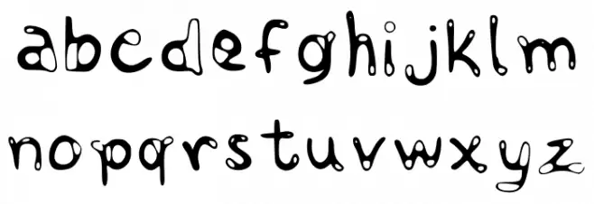 Abstraction Font Regular फ़ॉन्ट लोअरकेस