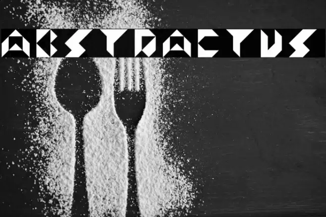 Abstractus Font examples