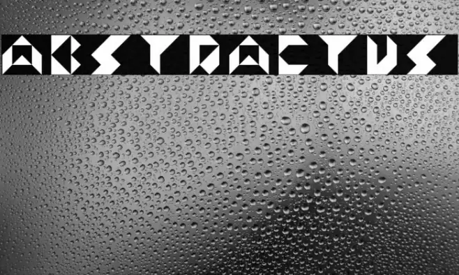 Abstractus Font examples