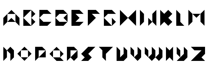 Abstractus Font LOWERCASE