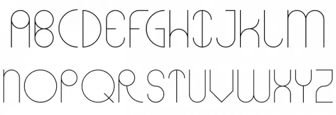 Abstracular خط أحرف كبيرة
