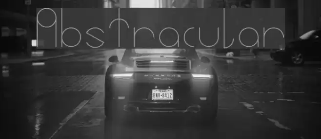 Abstracular Font examples