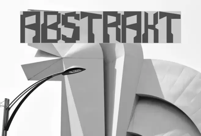 Abstrakt Fonte examples