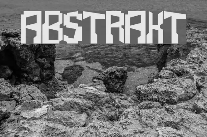 Abstrakt Fonte examples