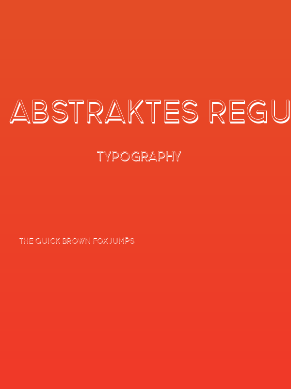 Abstraktes Regular Poster