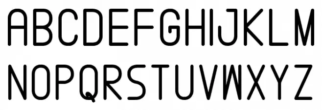 Abstrec font tfb Fonte MAIÚSCULAS