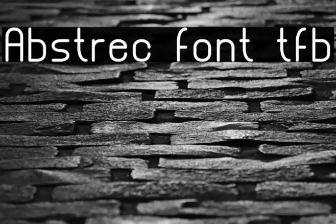 Abstrec font tfb Font examples