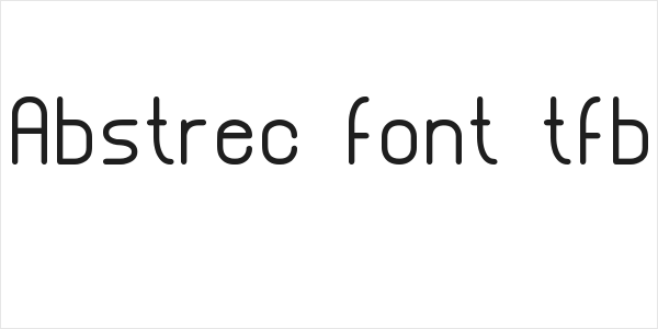 Abstrec font tfb Logo