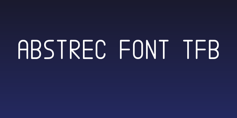 Abstrec font tfb Social Header