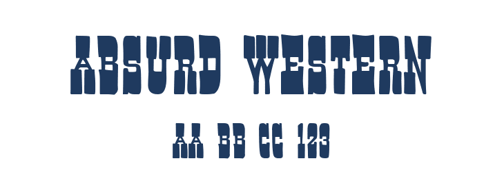 Absurd Western Font Preview