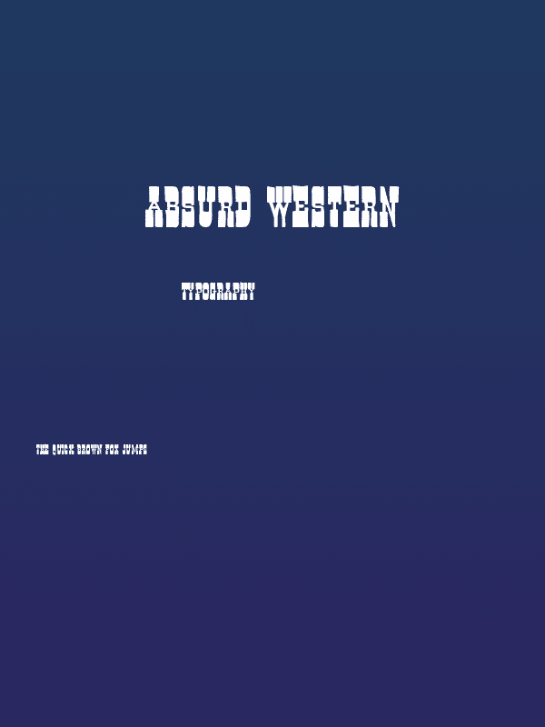 Absurd Western Poster