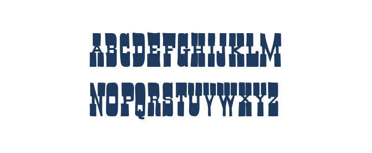 Absurd Western Lowercase