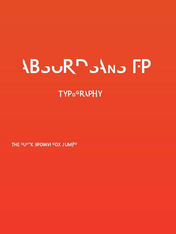 Absurdsans FP Poster