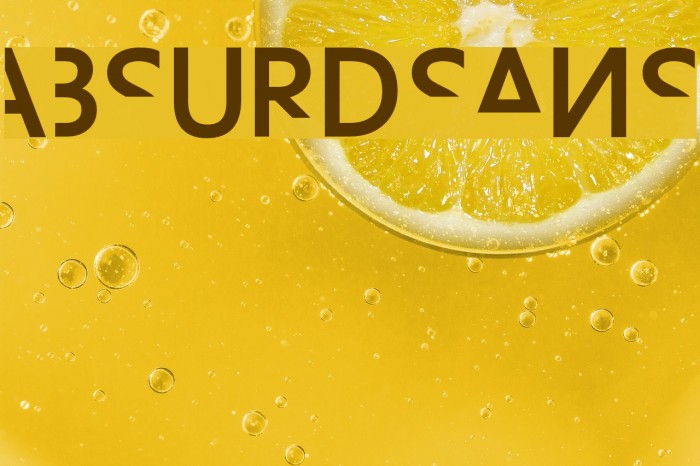Absurdsans Font examples