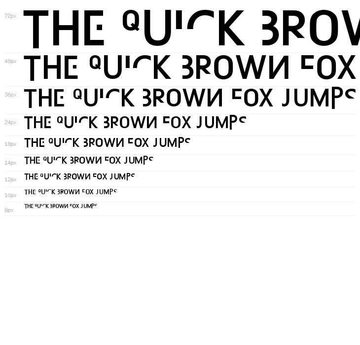 Absurdsans Waterfall