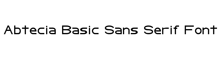 Abtecia Basic Sans Serif Font Fonte