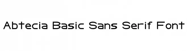 Abtecia Basic Sans Serif Font  Frei Schriftart Herunterladen