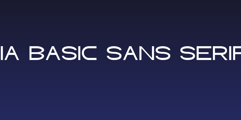 Abtecia Basic Sans Serif Font Social Header