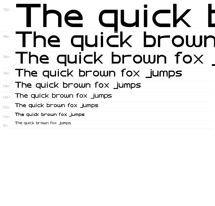 Abtecia Basic Sans Serif Font Waterfall