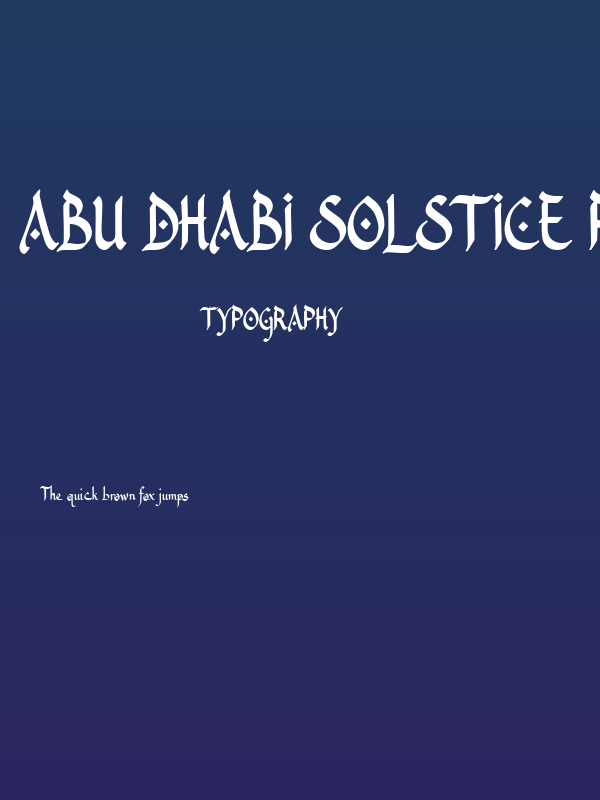 Abu Dhabi Solstice Personal Use Poster