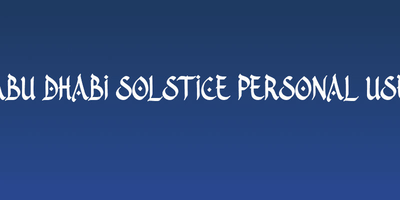 Abu Dhabi Solstice Personal Use Social Header